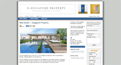 Desktop Screenshot of e-singaporeproperty.com